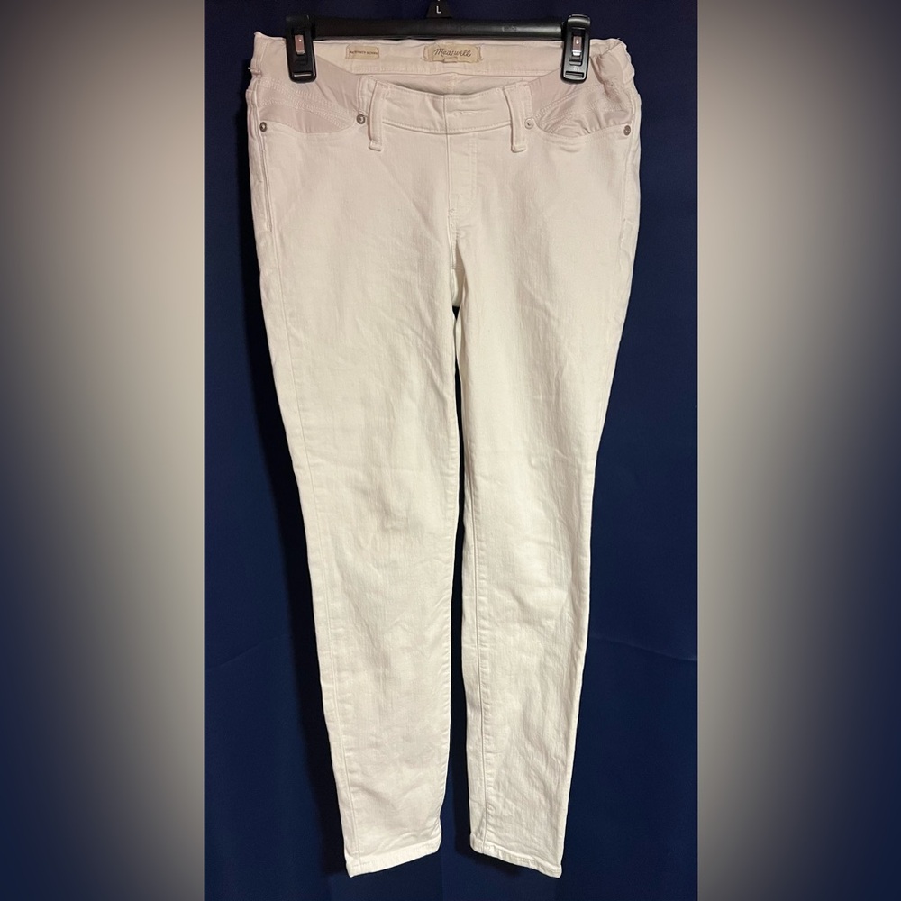 Madewell Maternity White Denim Jeans